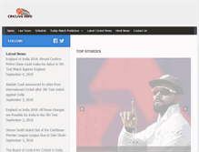 Tablet Screenshot of cricliveinfo.com